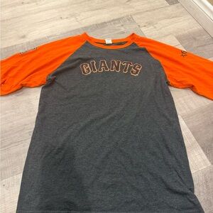 Giants‎ Raglan Shirt with Orange Sleeves